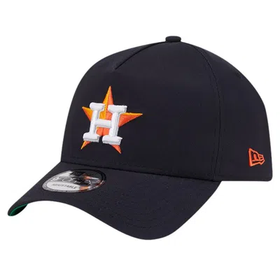 New Era Navy Houston Astros Team Color A-frame 9forty Adjustable Hat