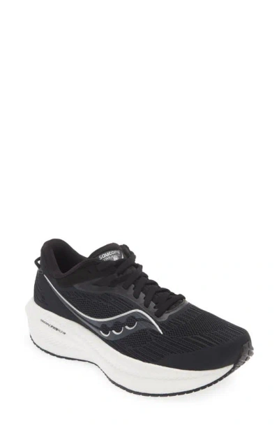 Saucony Triumph 21 Running Shoe -wide Width Available In Black