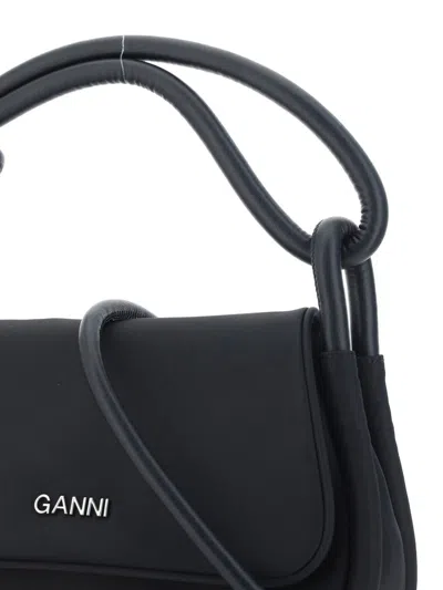 Ganni Shoulder Bags In Black