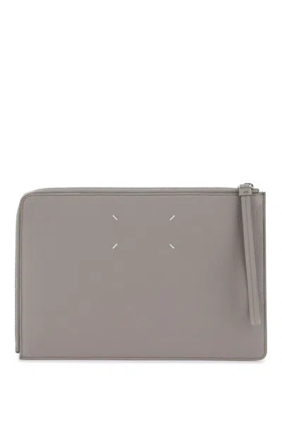 Maison Margiela Fuor Stitches Pouch In Grey