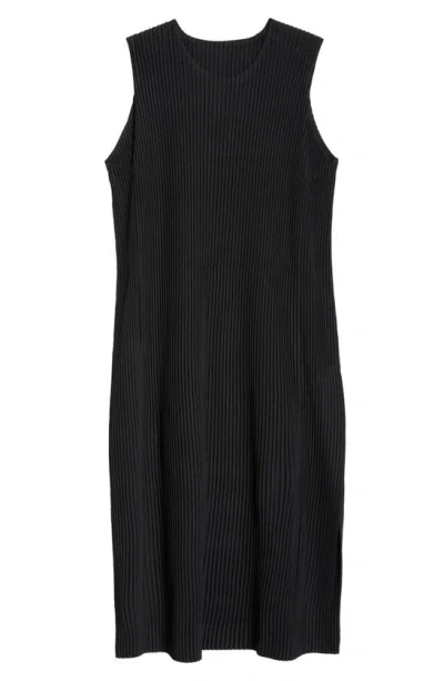 Issey Miyake Monthly Colors March Sleeveless Tunic In Black