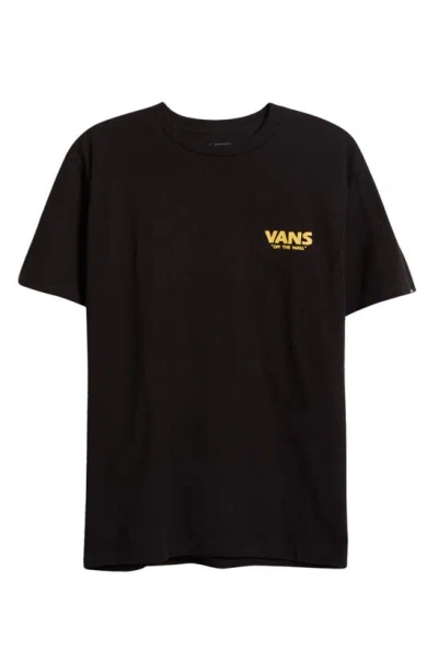 Vans Beer Float Cotton Graphic T-shirt In Black