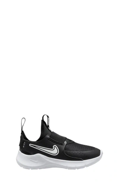 Nike Kids' Flex Runner 3 Slip-on Shoe In Black/ White