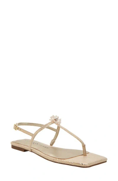 Katy Perry The Camie T-strap Slingback Sandal In Gold