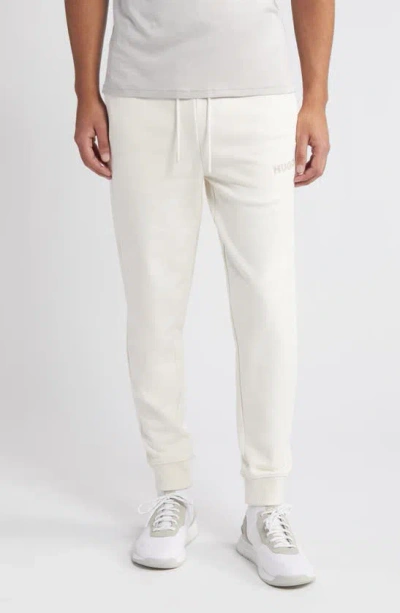 Hugo Drochers Cotton French Terry Joggers In Open White