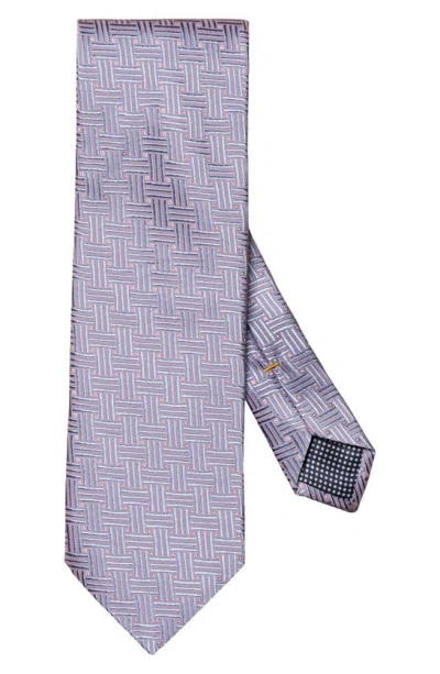 Eton Men's Pin-dot Silk Tie In Medium Pink