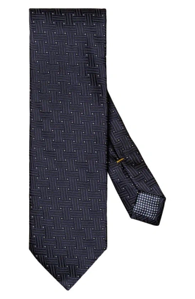 Eton Men's Pin-dot Silk Tie In Navy
