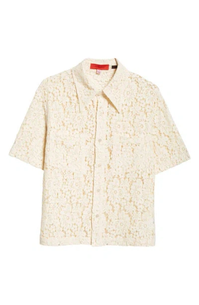 Eckhaus Latta Off-white Flora Shirt In Ivory