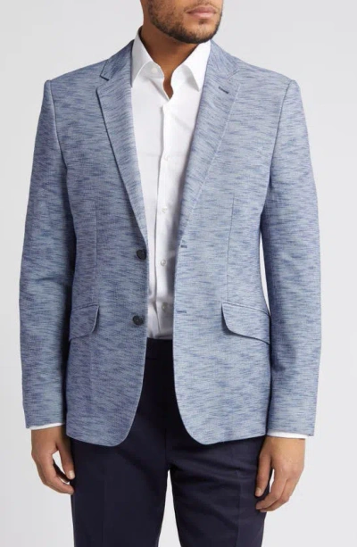 Ted Baker Marcusj Slim Fit Slub Knit Sport Coat In Blue