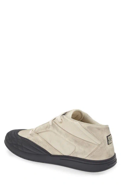 Givenchy New Line Mid Top Trainer In Beige