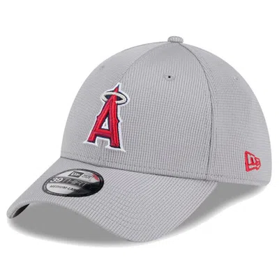 New Era Grey Los Angeles Angels Active Pivot 39thirty Flex Hat
