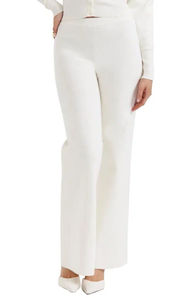 House Of Cb Vanna Cotton Blend Flare Pants In White