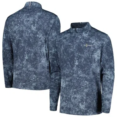Under Armour Navy The Players Playoff 3.0 Print Quarter-zip Top