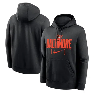 Nike Black Baltimore Orioles Club Slack Pullover Hoodie