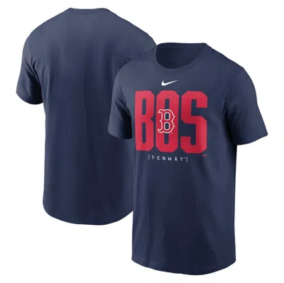 Nike Navy Boston Red Sox Scoreboard T-shirt In Blue