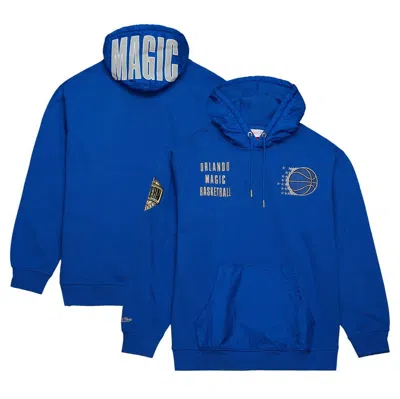 Mitchell & Ness Blue Orlando Magic  Team Og 2.0 Vintage Logo Fleece Pullover Hoodie