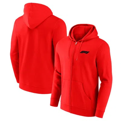 Fanatics Branded Red Formula 1 Full-zip Hoodie Jacket