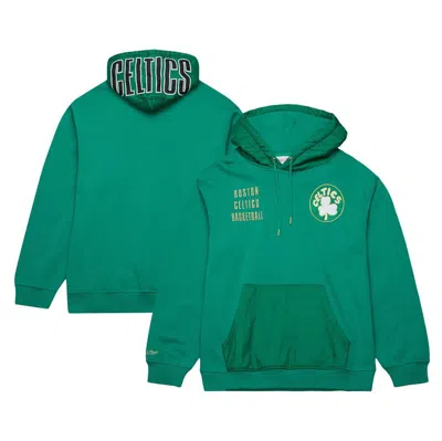 Mitchell & Ness Kelly Green Boston Celtics  Team Og 2.0 Vintage Logo Fleece Pullover Hoodie