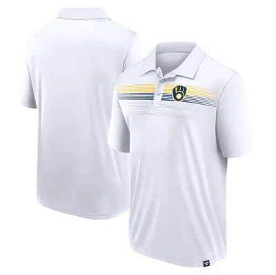 Fanatics Branded White Milwaukee Brewers Victory For Us Interlock Polo