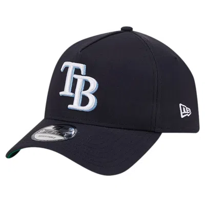 New Era Navy Tampa Bay Rays Team Color A-frame 9forty Adjustable Hat