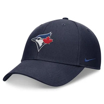 Nike Navy Toronto Blue Jays Evergreen Club Performance Adjustable Hat In Colny,clny