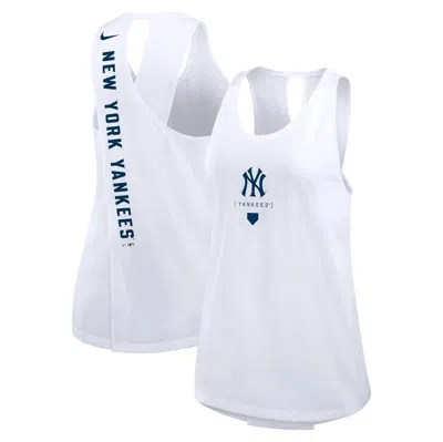 Nike New York Yankees Team  Women's Mlb Tank Top In White
