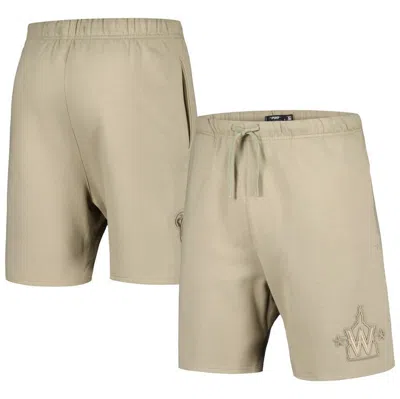 Pro Standard Pewter Washington Nationals Neutral Fleece Shorts