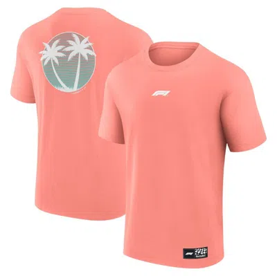 Fanatics Branded Pink Formula 1 Merchandise Beach Club  T-shirt