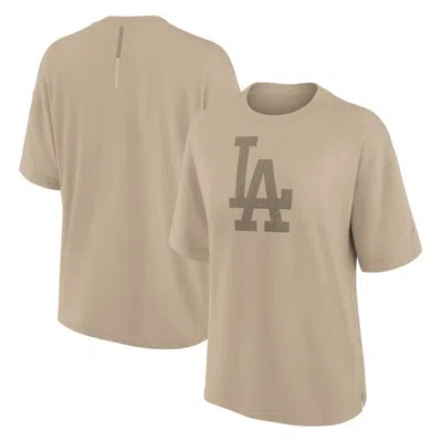 Fanatics Signature Khaki Los Angeles Dodgers Elements Oversized T-shirt