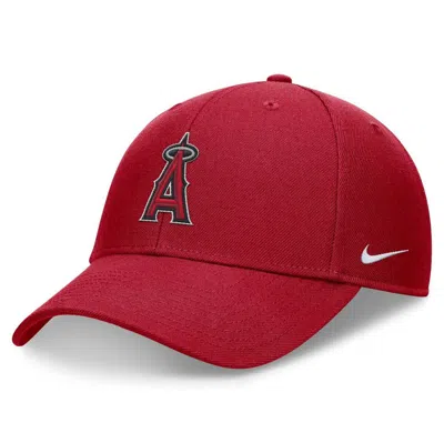 Nike Red Los Angeles Angels Evergreen Club Performance Adjustable Hat In Gr,gr