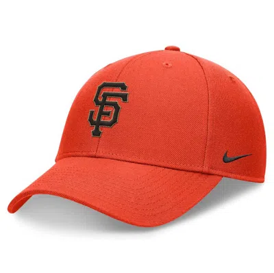 Nike Orange San Francisco Giants Evergreen Club Performance Adjustable Hat In Tmor,tmor