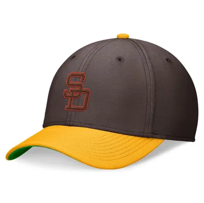Nike San Diego Padres Rewind Cooperstown Swoosh  Men's Dri-fit Mlb Hat In Brown