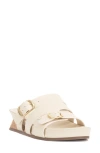Vince Camuto Freoda Slide Sandal In Creamy White Leather