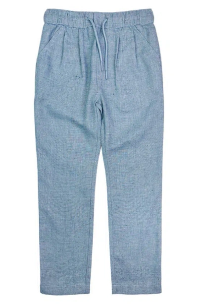 Appaman Boys' Resort Cotton Pleated Trousers - Little Kid, Big Kid In Blue Chambray