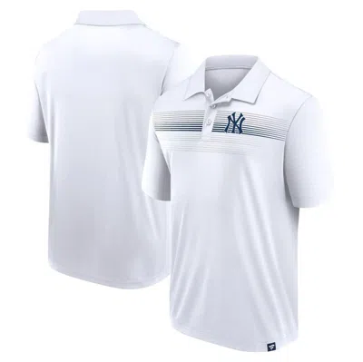 Fanatics Branded White New York Yankees Victory For Us Interlock Polo In W,an