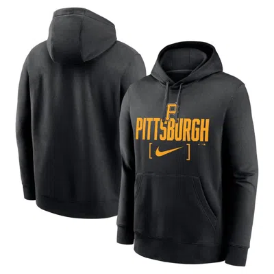 Nike Black Pittsburgh Pirates Club Slack Pullover Hoodie