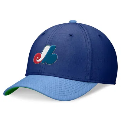Nike Montreal Expos Rewind Cooperstown Swoosh  Men's Dri-fit Mlb Hat In Blue