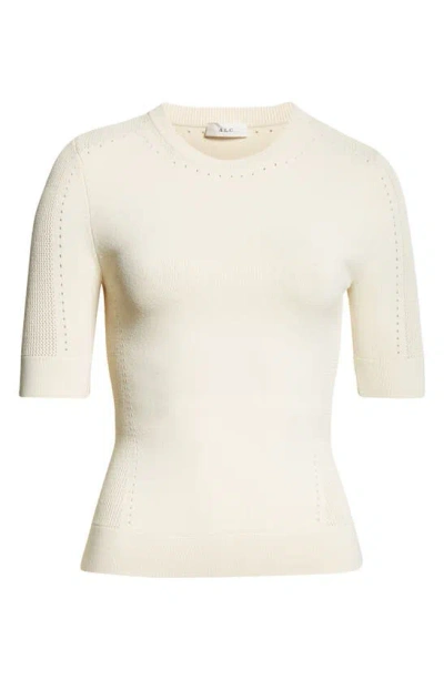 A.l.c Nash Pointelle Knit Top In White