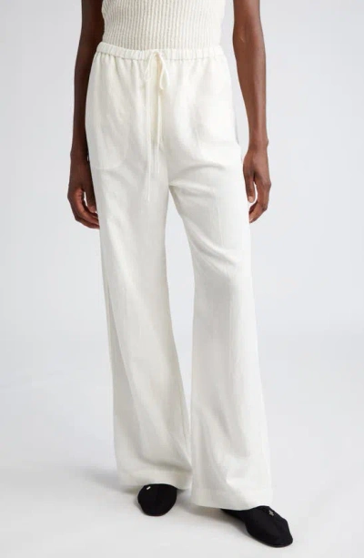 Totême Women's Fluid Drawstring Trousers In Off White