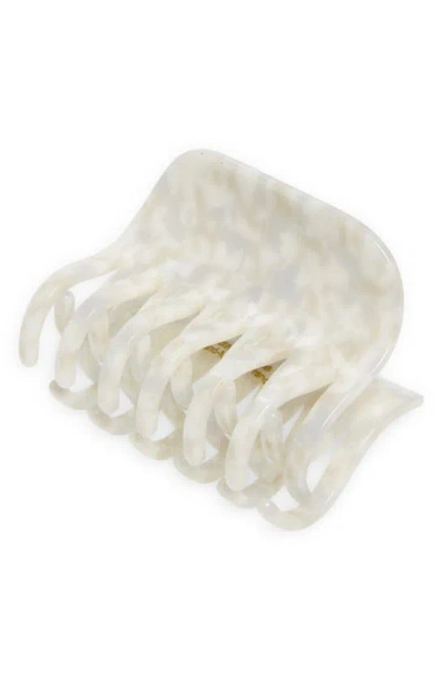 France Luxe Large Double Tooth Claw Clip In Coconut Milk