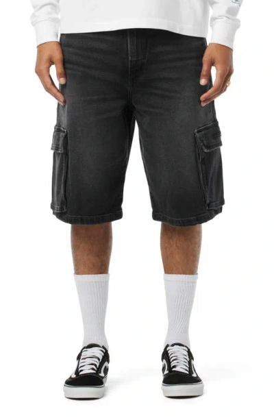 Hudson Men's 90's Inspired Denim Cargo Shorts In Black