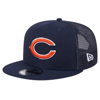 New Era Navy Chicago Bears Main Trucker 9fifty Snapback Hat