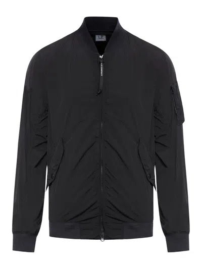 C.p. Company Nycra-r Bomber Jacket In Black