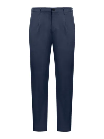 Incotex Cotton Pants In Blue