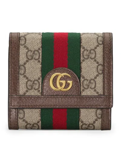 Gucci Ophidia Wallet In Brown