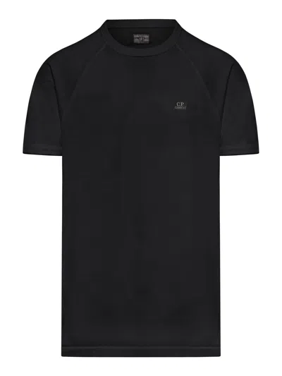 C.p. Company T-shirt With Embroidery In Black