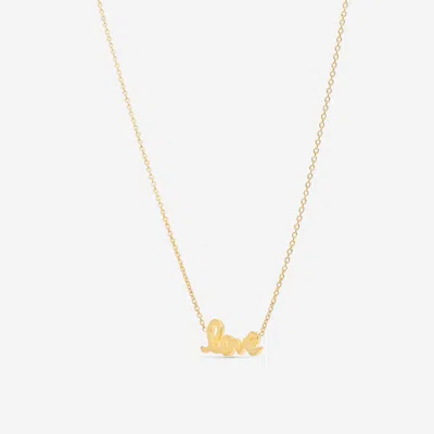Roberto Coin 18k Yellow Gold Love Necklace 000995aych00 In Multi