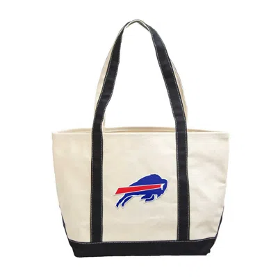 Logo Brands Buffalo Bills Canvas Tote Bag In Cream