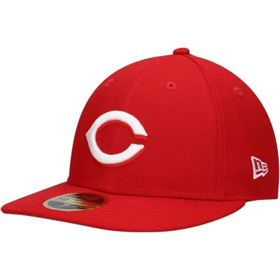 New Era Scarlet Cincinnati Reds Low Profile 59fifty Fitted Hat