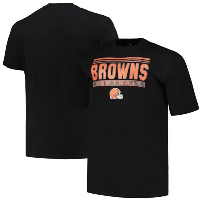 Fanatics Men's Black Cleveland Browns Big Tall Pop T-shirt